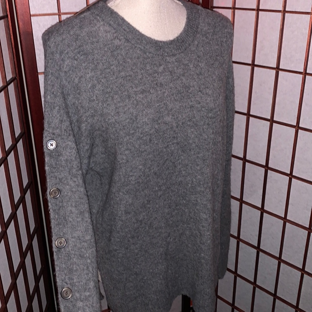 Cremieux Sweater with Detailed Buttons